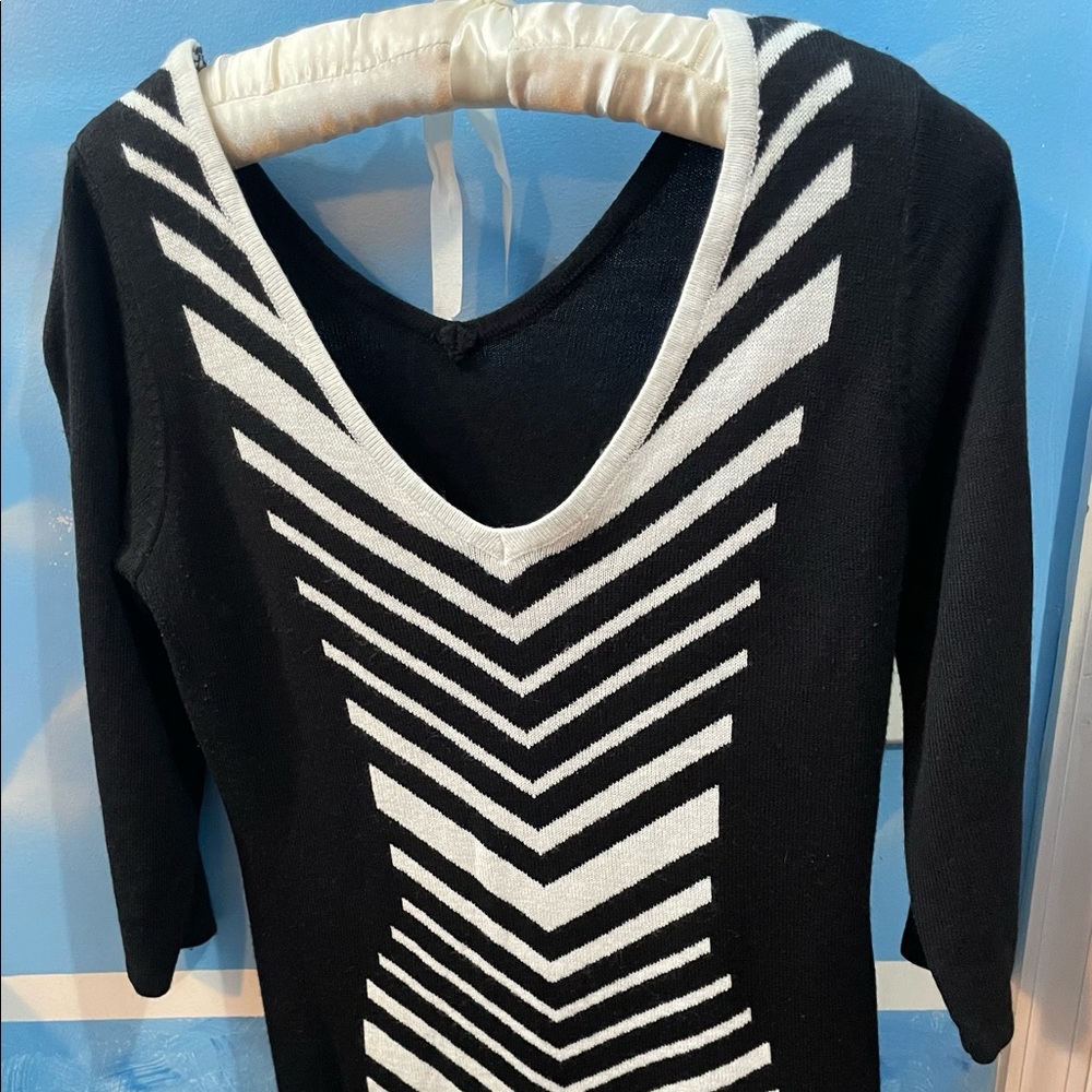 V neck dress, cotton